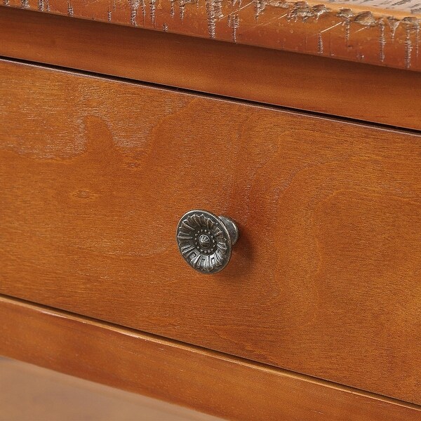 48'' Solid Pine Wood Top Console Table, Modern Entryway 3-drawer Sofa Side Table