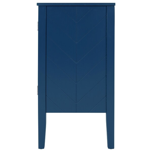 Accent Storage Cabinet Wooden Cabinet with Adjustable Shelf and 3 Doors, Console Tables for Entryway, Living Room, Bedroom