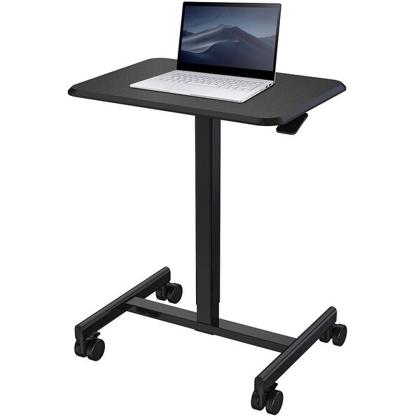 Mobile Table Side Table, Height-Adjustable from 28.5
