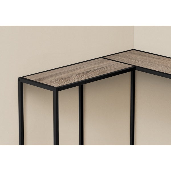 Accent Table, Console, Entryway, Narrow, Corner, Living Room, Bedroom, Metal, Laminate, Contemporary, Modern - 36