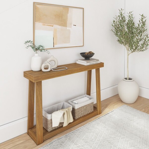 Plank and Beam Classic Console Table with Shelf - 46 inches - 46