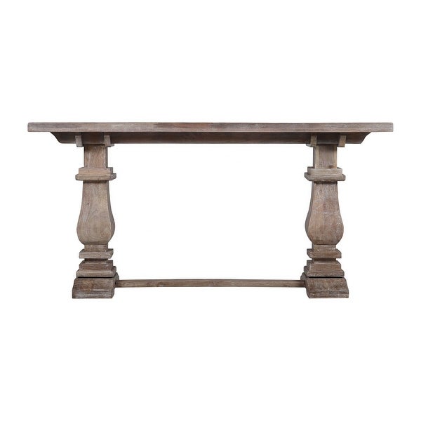 Charleston 63-inch Double Pedestal Mango Wood Console Table