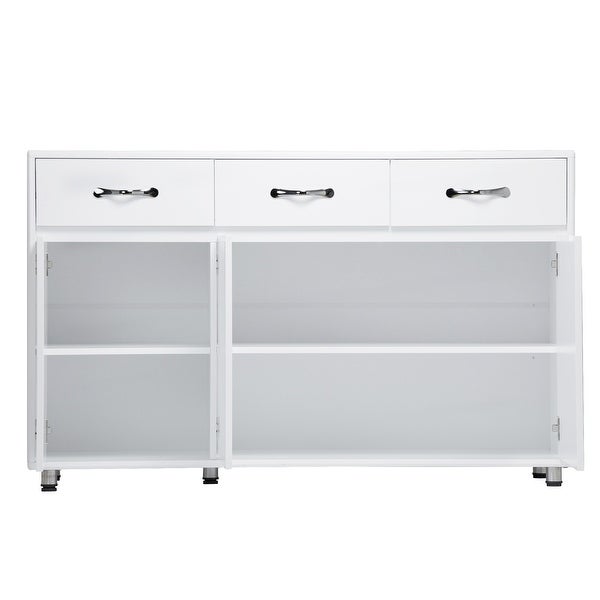 Three Doors Side Table-Grey,3 Times Painting Process,Simple design