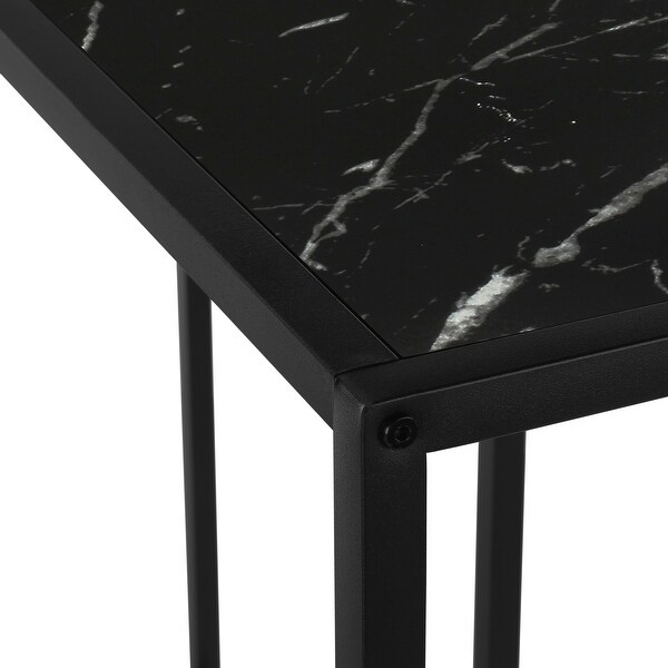 Accent Table, Console, Entryway, Narrow, Corner, Living Room, Bedroom, Metal, Laminate, Contemporary, Modern - 36
