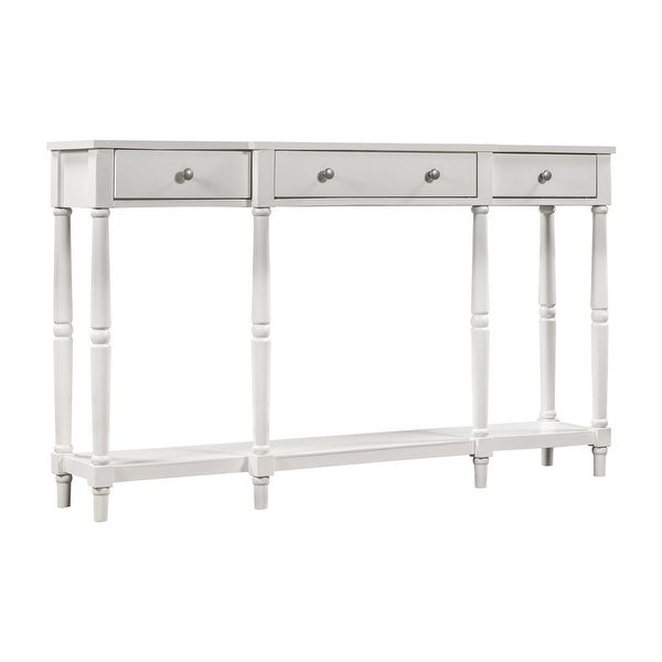 Console Table,Classic Entryway Table with Storage Shelf and Drawer