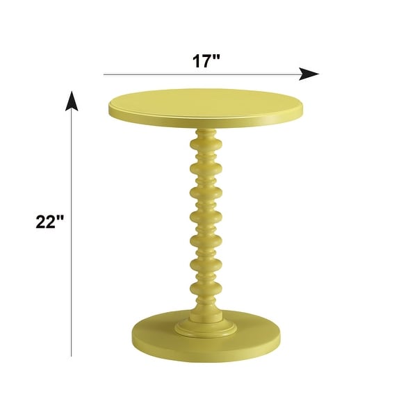 Vintage Style Wooden Round Side Table, End Table