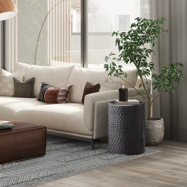 WYNDENHALL Ledger 16 inch Wide Metal Side Table, Fully Assembled