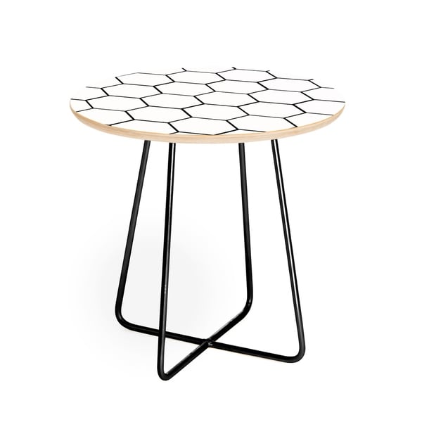 Deny Designs Honey Comb Side Table (Round or square, 2 leg options)