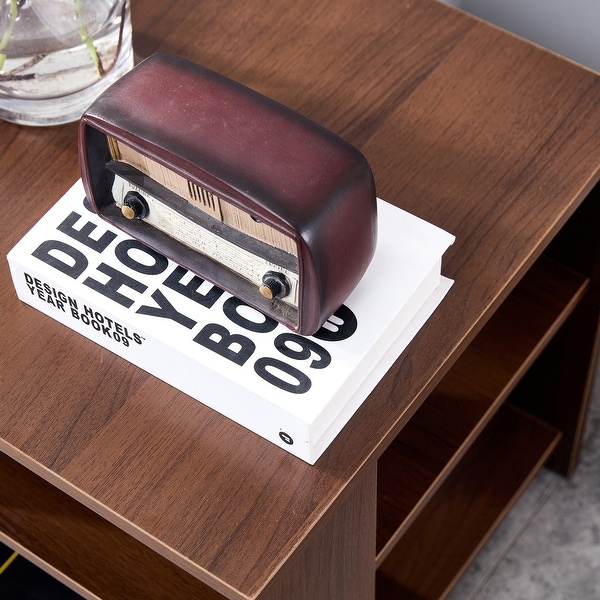 Square Side Table, 3-tier End Table