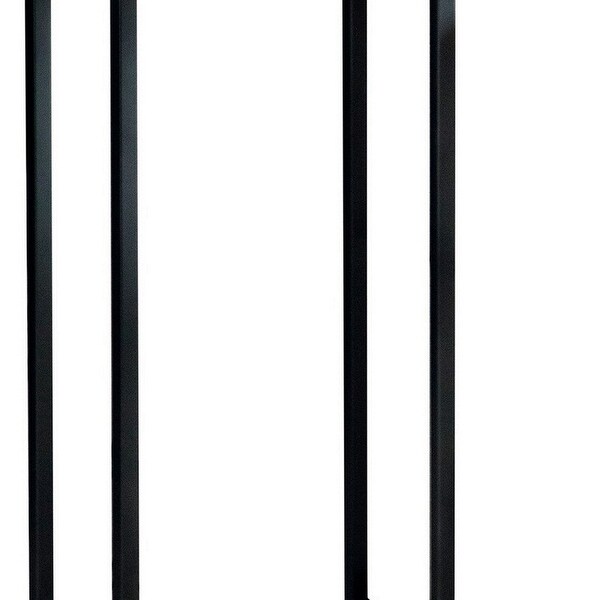 23 Inch Modern C Shape Side End Table, Wood, Metal Frame, USB, Light Brown - 23.5 H x 18.5 W x 10.25 L Inches