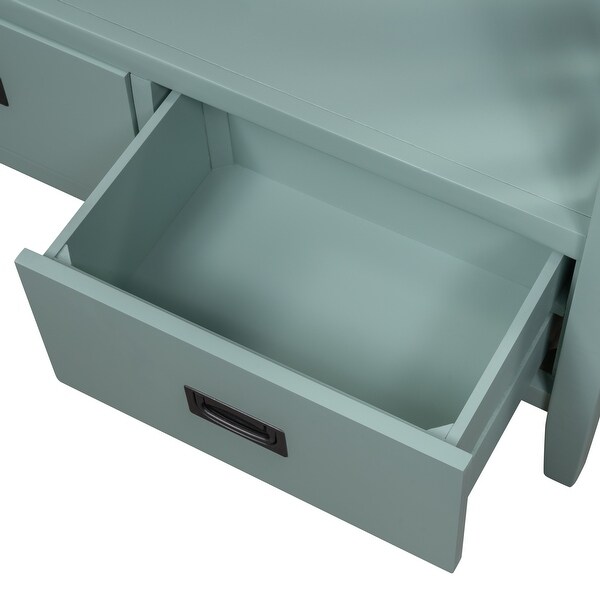 TiramisuBest Console Table for Living Room with 4 Drawers and 1 Shelf