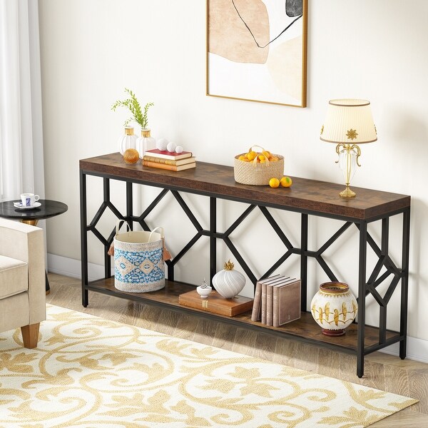 70.9 Inche Extral Long Console Sofa Table for Entryway, Accent Table Living Room