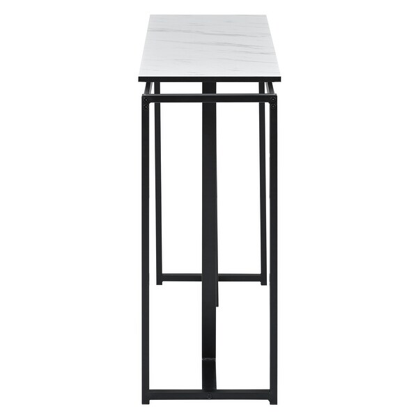 63'' Modern Console Table, Extra Long Entryway Table with Metal Frame for Entryway, Hallway, Living Room, Foyer, Corridor