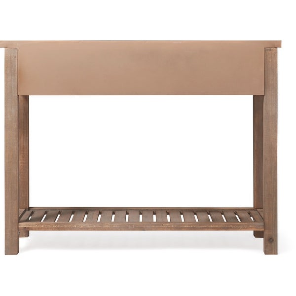 ClickDecor Eugene Wooden Console Table with 2 Drawers, Modern Farmhouse Living Room Furniture Accent