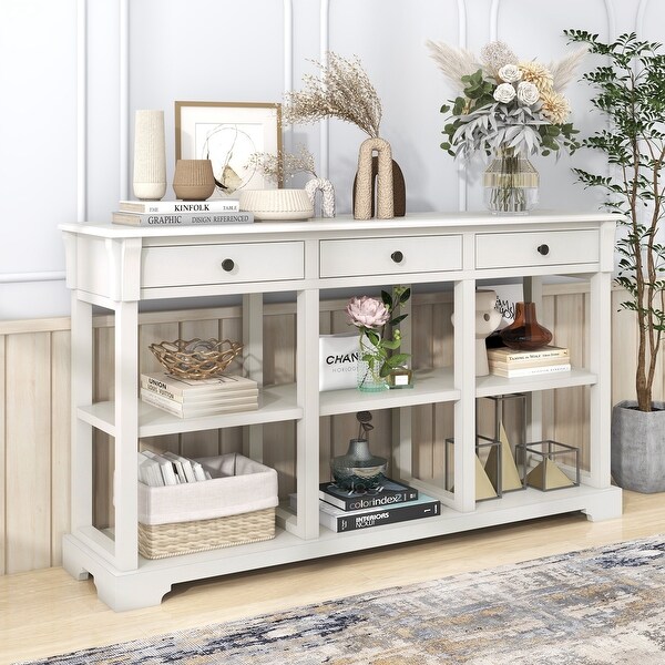 58 inch Console Table for Living Room, Painting