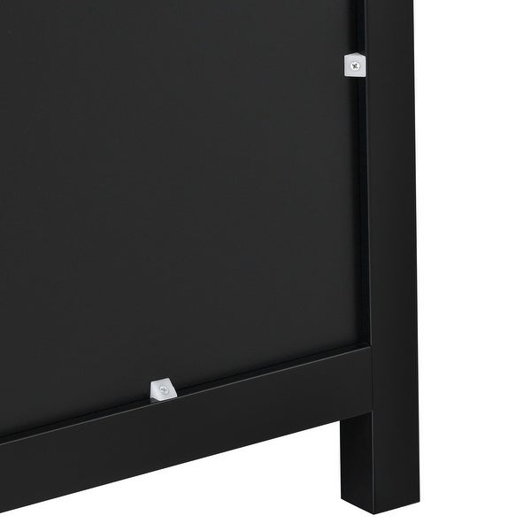 Modern Console Table With 2 Doors,3 Drawers