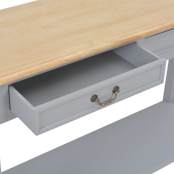 vidaXL Console Table Gray 43.3