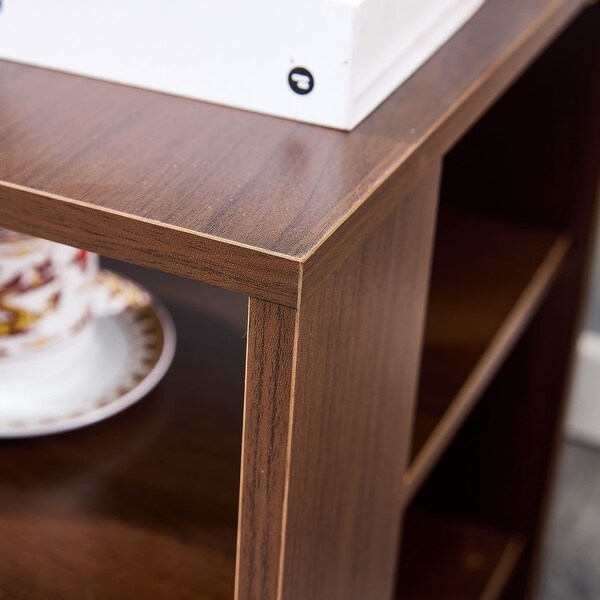 3 Tier Square End Table Simple Style Design Side Table with Storage Nightstand for Living Room, Bedroom, Sofa, Hall
