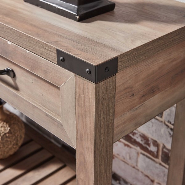 47 Inch Wide Console Table With Drawers And Shelf For Living Room, Entrance