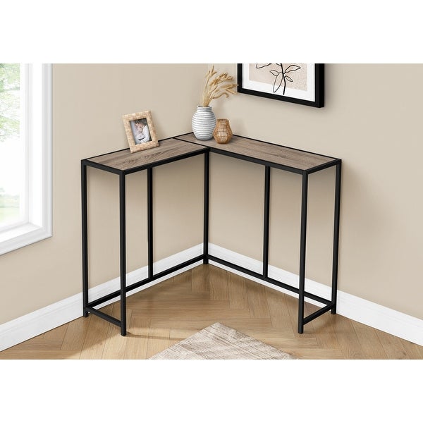 Accent Table, Console, Entryway, Narrow, Corner, Living Room, Bedroom, Metal, Laminate, Contemporary, Modern - 36
