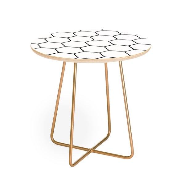 Deny Designs Honey Comb Side Table (Round or square, 2 leg options)