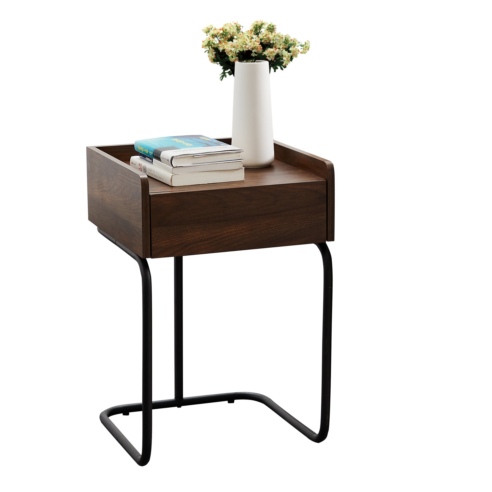 Side Table End Table with Storage Drawer, Nightstand for Living Room