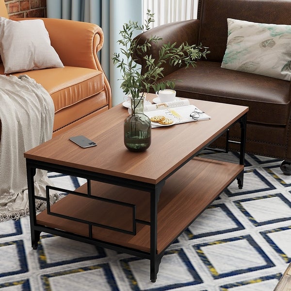 Coffee Tables with storage,end table for living room farmhouse coffee table - 24
