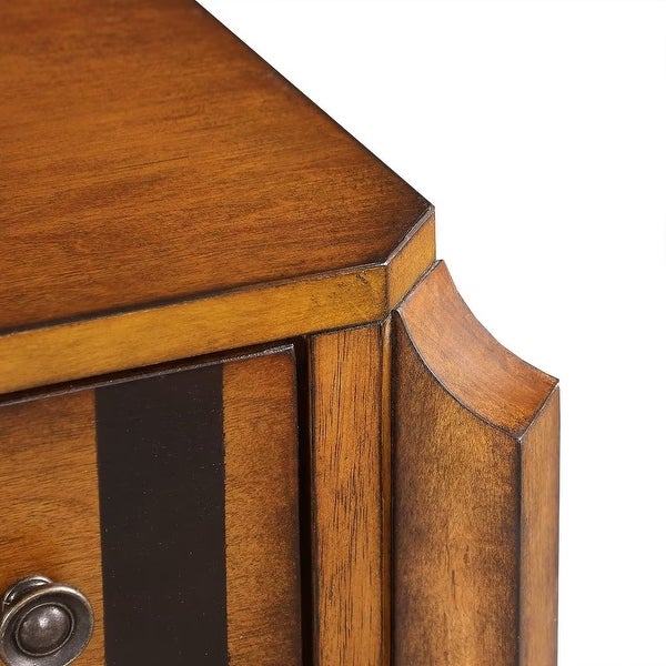 Simplify 2-drawer Solid Wood Storage Side Table
