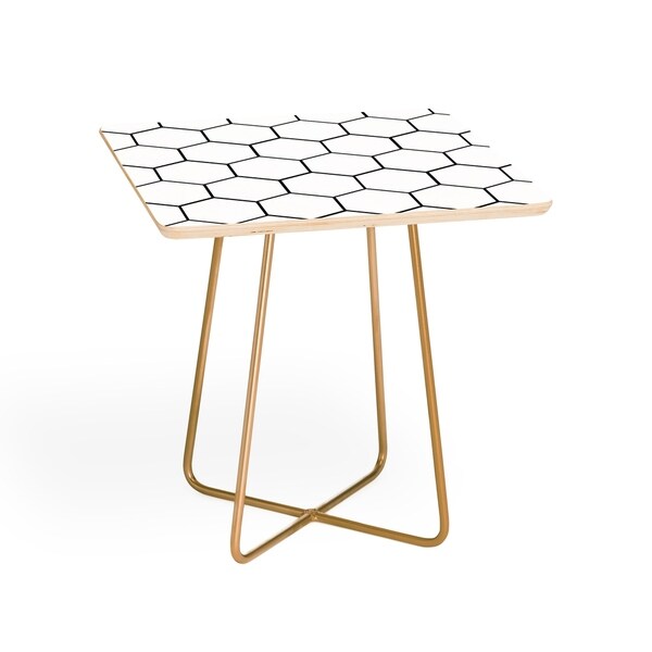 Deny Designs Honey Comb Side Table (Round or square, 2 leg options)