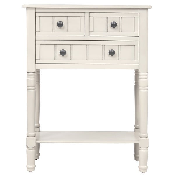 Modern Console Table with Three Storage Drawers