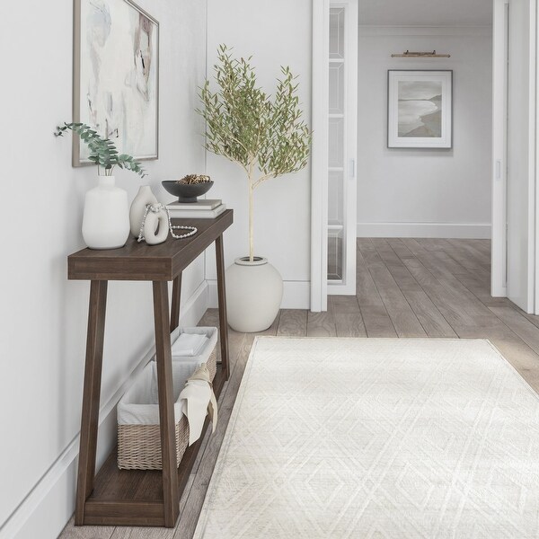 Plank and Beam Classic Console Table with Shelf - 46 inches - 46