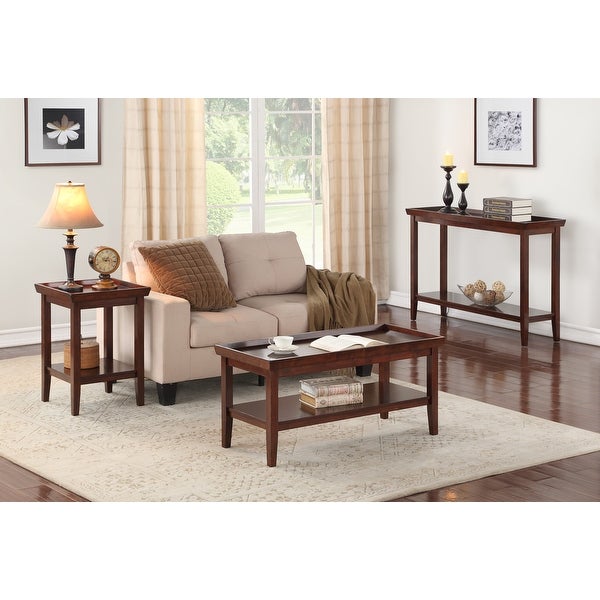 Ledgewood Console Table with Shelf, Espresso