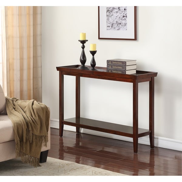 Ledgewood Console Table with Shelf, Espresso
