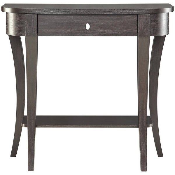 Newport 1 Drawer Console Table with Shelf, Espresso