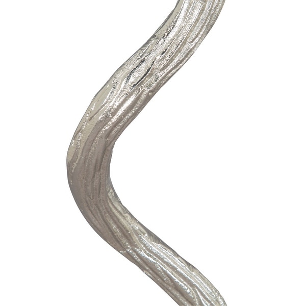Joel Side Table White and Silver - White, Silver - 12