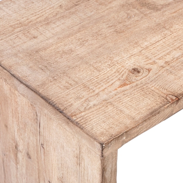 Evie Set of 2 Nesting Side Tables, Medium Brown
