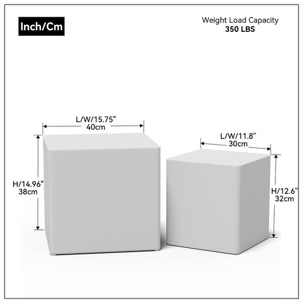 Set of 2 MDF End Table/Side Table for Living Room, Office, Bedroom