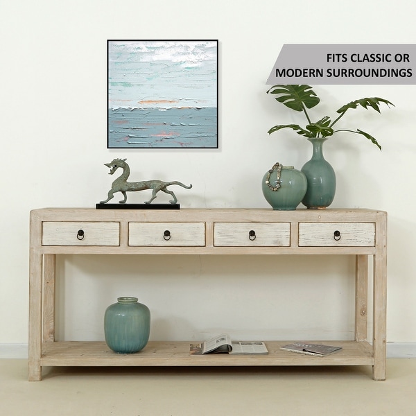 Artissance Amalfi Side Table With 4 Drawers, 75