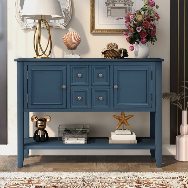 Cambridge Series Buffet Sideboard Console Table with Bottom Shelf ,Foyer Sofa Table Narrow for Entryway, Living Room, Hallway
