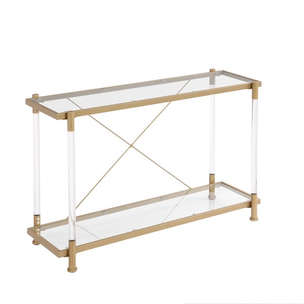 Acrylic Glass Side Table,Chrome Sofa Table, Console Table