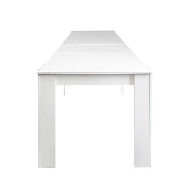 Extendable Console Table Extending Sofa Table w/Spacious Tabletop for Living Room, Multifunctional Extra Long Dining Table