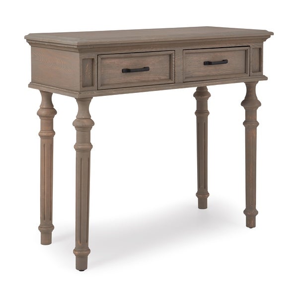 Finch Cassatt 2 Drawer Console Table, Gray