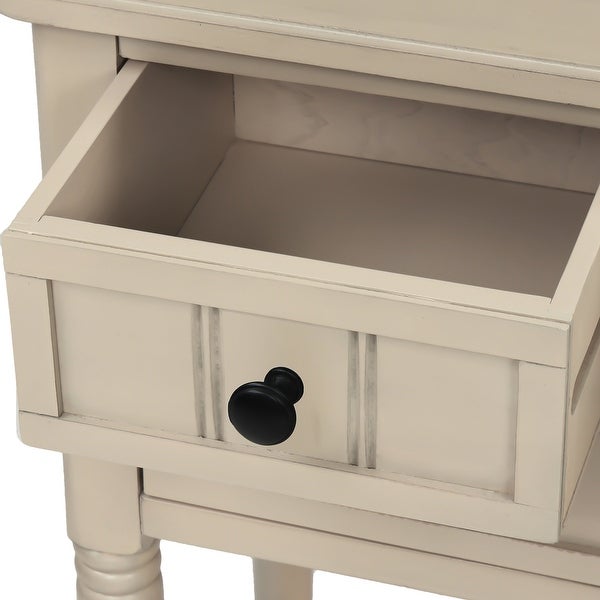 Narrow Console Table, Slim Sofa Table with Three Storage Drawers