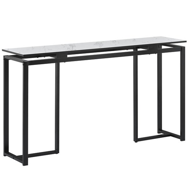 Console Table, Extra Long Entryway Table with Metal Frame|Pi