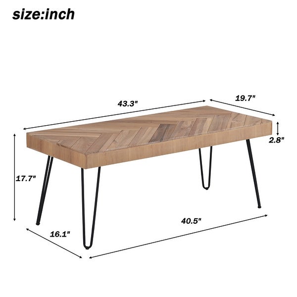 Modern Coffee Table, Easy Assembly Tea Table Cocktail Table for Entryway, Living Room and Kitchen