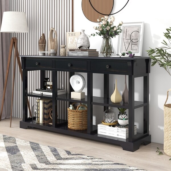 58 inch Console Table for Living Room, Painting