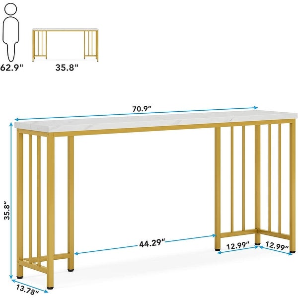 Tribesigns 70.9 inch Extra Long Console Table, Sofa Table Narrow Long Entryway Table