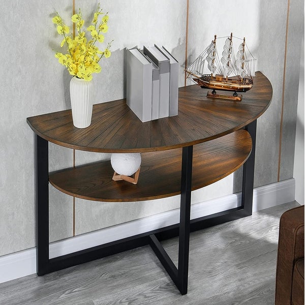 Console Table with Storage 2-Tier Sofa Table - 45