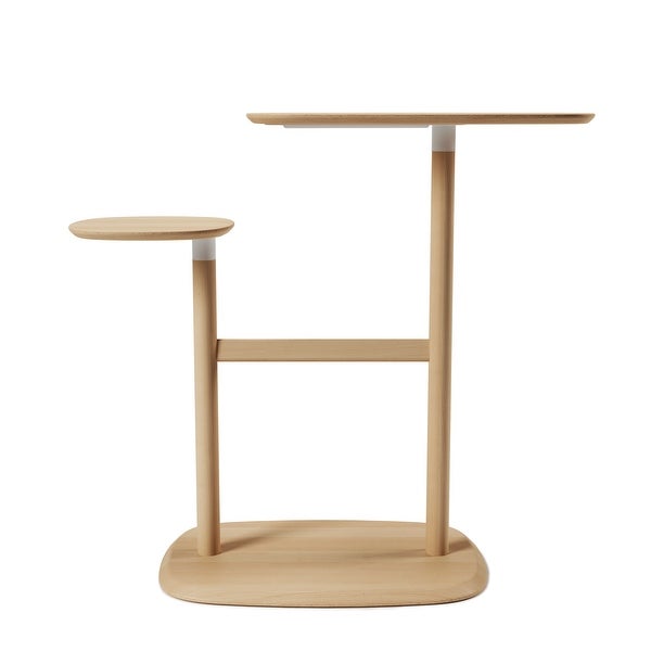 Umbra Swivo Side Table, Natural Wood