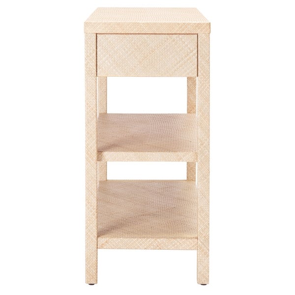 SAFAVIEH Apis Light Natural Raffia/ Gold Console Table - 31